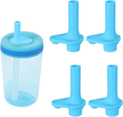 4pcs Replacement Bite Valve for Zak Designs Kelso 15 oz, Silicone Mouthpiece BPA Free Reusable Straw Cup Accessories Compatible with Zak Kids Water Bottles, Orange in Saudi Arabia