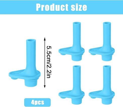 4pcs Replacement Bite Valve for Zak Designs Kelso 15 oz, Silicone Mouthpiece BPA Free Reusable Straw Cup Accessories Compatible with Zak Kids Water Bottles, Orange in Saudi Arabia