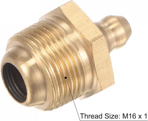 uxcell Brass Straight Grease Fitting M14 x 1.5mm Thread Hydraulic Grease Fitting Accessories, 5Pcs in Saudi Arabia