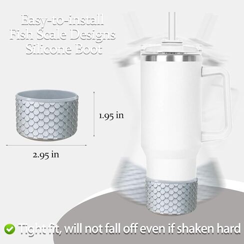Chameleon Gradient Silicone Boots for Stanley Cup 20/30/40Oz, Anti-Slip Cup Bottom Protector Boot for 12-24oz Hydroflask Owala Tumblers Glitter Design Boot for Stanley Cup Accessories in Saudi Arabia
