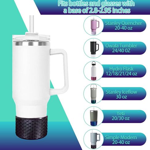 Chameleon Gradient Silicone Boots for Stanley Cup 20/30/40Oz, Anti-Slip Cup Bottom Protector Boot for 12-24oz Hydroflask Owala Tumblers Glitter Design Boot for Stanley Cup Accessories in Saudi Arabia