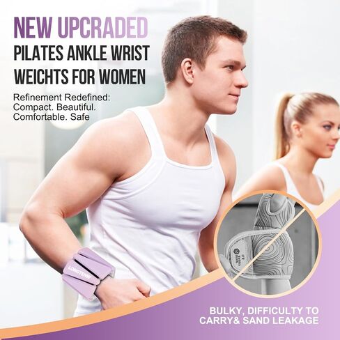 Adjustable Silicone Wrist & Ankle Weights Customizable Fitness Bands for Yoga, Pilates, Running, and Strength Training Detachable Design, Comfortable Eco-Friendly Material, Stylish in Macaron Colors in Saudi Arabia