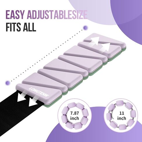Adjustable Silicone Wrist & Ankle Weights Customizable Fitness Bands for Yoga, Pilates, Running, and Strength Training Detachable Design, Comfortable Eco-Friendly Material, Stylish in Macaron Colors in Saudi Arabia