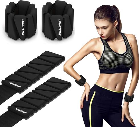 Adjustable Silicone Wrist & Ankle Weights Customizable Fitness Bands for Yoga, Pilates, Running, and Strength Training Detachable Design, Comfortable Eco-Friendly Material, Stylish in Macaron Colors in Saudi Arabia