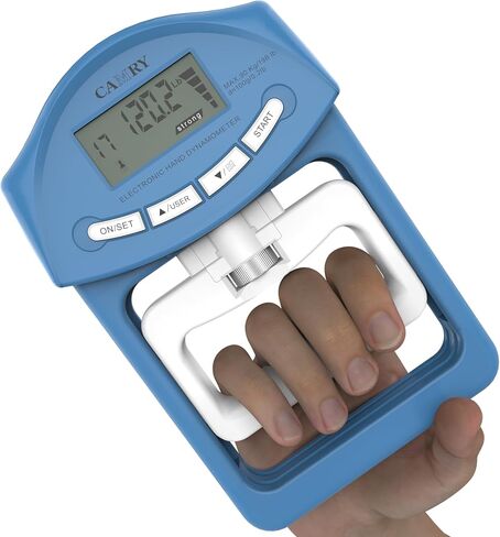 CAMRY Digital Hand Dynamometer Grip Strength Measurement Meter 198Lbs / 90Kgs Auto Capturing Electronic Hand Grip Power in Saudi Arabia