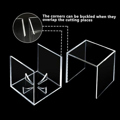 Baseball Display Case Acrylic Cube - UV Protected Acrylic Baseball Holder, Display Case for Autographed Baseball, Tennis Ball, Golf Ball, Billiard Ball, Memorabilia Display Cases (12 PC) in Saudi Arabia