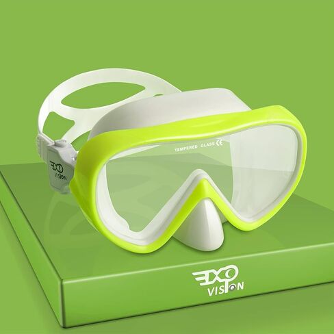 Kids Snorkel Swim Mask, Child Diving Mask Anti-Fog Swim Goggles with Nose Cover for Snorkeling Diving Swimming in Kuwait