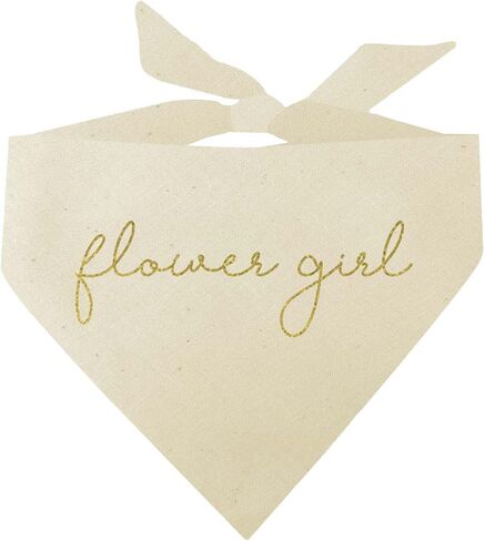 Flower Girl Wedding Dog Bandana (White, OS 547) in Saudi Arabia