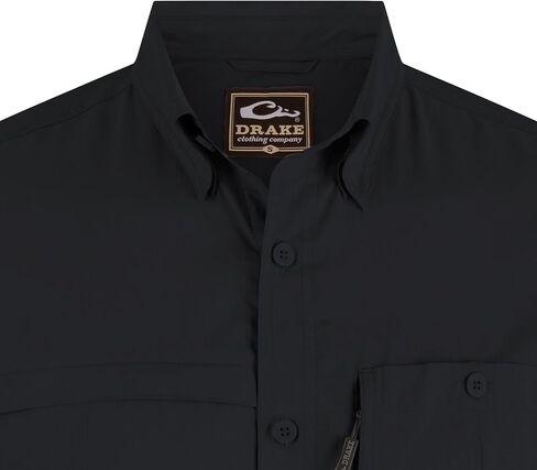 Drake Waterfowl Men's 8-Shot Flyweight Short-Sleeved Shirt | Breathable Moisture-Wicking Quick-Drying Camo Hunting Shirt, Mossy Oak Original Bottomland, Size: XL in Saudi Arabia