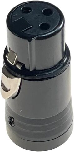 Male Low Profile XLR Connector, Adjustable Angle with Gold-Plated Connectors, DIY, Includes Allen Wrench for Easy Connecting, Space-Saving Design for Audio Professionals and Musicians in Saudi Arabia