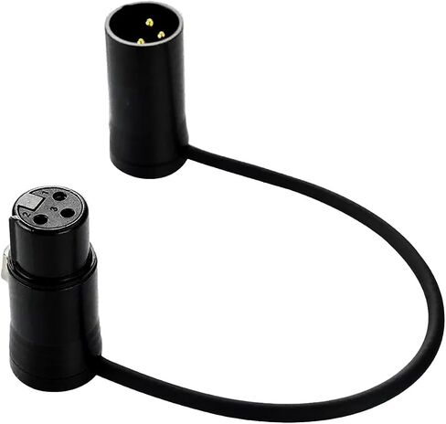Male Low Profile XLR Connector, Adjustable Angle with Gold-Plated Connectors, DIY, Includes Allen Wrench for Easy Connecting, Space-Saving Design for Audio Professionals and Musicians in Saudi Arabia