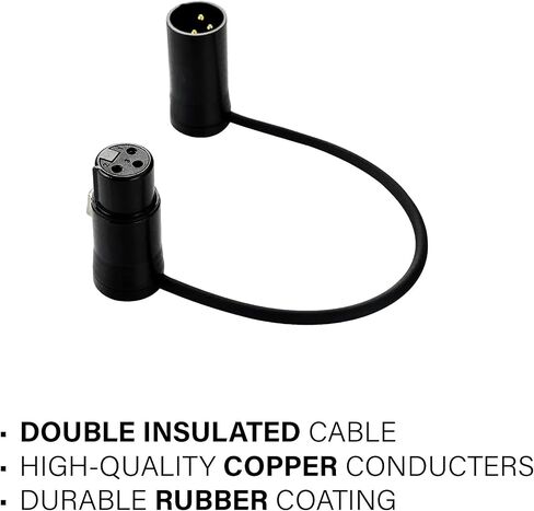 Male Low Profile XLR Connector, Adjustable Angle with Gold-Plated Connectors, DIY, Includes Allen Wrench for Easy Connecting, Space-Saving Design for Audio Professionals and Musicians in Saudi Arabia