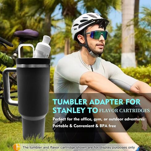 Tumbler Adapter for Stanley to Cirkul, Compatible with Cirkul Flavors Cartridges, Fits Stanley Quencher 40 oz & 64oz Tumblers, Use Flavor Cartridges with Ease，Leak-Proof Design in Saudi Arabia