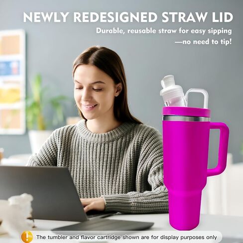 Tumbler Adapter for Stanley to Cirkul, Compatible with Cirkul Flavors Cartridges, Fits Stanley Quencher 40 oz & 64oz Tumblers, Use Flavor Cartridges with Ease，Leak-Proof Design in Saudi Arabia