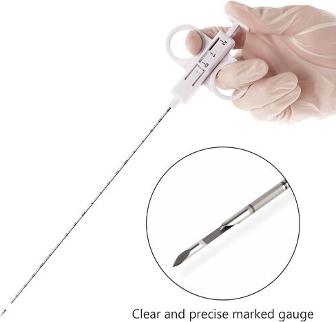 2 PCS Biopsy Needles, Disposable Tissue Sampling Tool, Semi-Automatic Veterinary Sampling Needles for Pet, Livestock, and Wildlife Health (14G/15CM) in Saudi Arabia