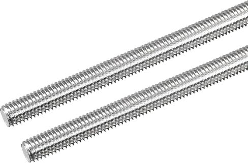 meccanixity قضيب ملولب بالكامل M10 x 150mm 1.5mm خيط الملعب 304 الفولاذ المقاوم للصدأ القضبان اليمنى ترصيع شريط 2 عبوة in Saudi Arabia