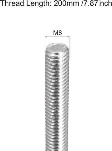 MECCANIXITY Fully Threaded Rod M10 x 150mm 1.5mm Thread Pitch 304 Stainless Steel Right Hand Threaded Rods Bar Studs 2 Pack in Saudi Arabia
