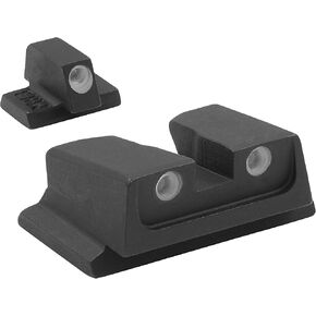 MEPRO Tru-Dot tritium Night Sights Compatible with S&W M&P Green tritium dots Glow on Sight self Illuminated Meprolight Fixed Metal high Durability Sights