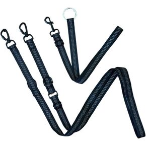 Dog Harness Seat Belt, Adjustable Dog Safety Seat Belt, Comfortable Dog Harness with Wide Straps, Dog Seat Belt with Carbineer Locks, Dog Travel Safety Gear (Extra Large), Black
