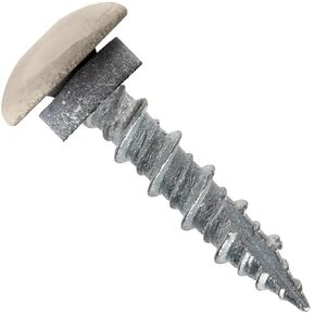 مسامير تسقيف سوداء 10 × 1 "أسود - مع أبرز منخفض - T25 Star Drive - Golvanized - EPDM Gasher - Metal to Wood - Hi - Lo Threads - Type 17 Point