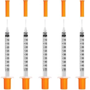 1ML 31Gauge 5/16inch(8mm) Disposable Dispensing Lab Supplies Individually Sealed Packaging, 50 Pack