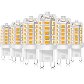 BUBO G9 LED Bulb 2700K Soft White 430 Lumens, 3W Equivalent 40W T4 G9 Halogen Replacement, 360°Beam Angle 120V Non-Dimmable No-Flicker G9 Light Bulbs for Crystal Chandelier Lighting, 10 Pack