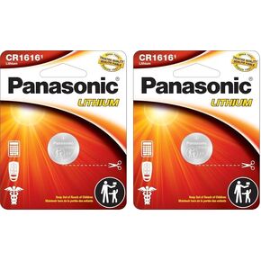 Panasonic CR1616 3.0 Volt Long Lasting Lithium Coin Cell Batteries in Child Resistant, Standards Based Packaging, 1-Battery Pack