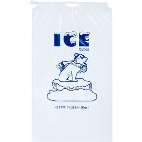 Infinite Pack Plastic Ice Bags 20 Lb. with Draw String Closure Pack 250