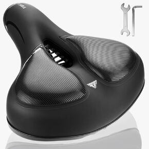 Comfortable Bike Seat Bike Saddle for Men Wide bike Seat for Women Gel Bike Seat Cushion Memory Foam Padded Bike Seat Universal Fit Peloton Bike Seat Stationary Bike Seat Mountain Bike Seat