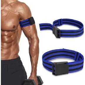 Booty Bands, Blood Flow Restriction Bands, Arm Bands Adjustable Gym Straps for Occlusion Training, Help Increase Muscle Mass in Women & Men Without Heavy Weight Lifting