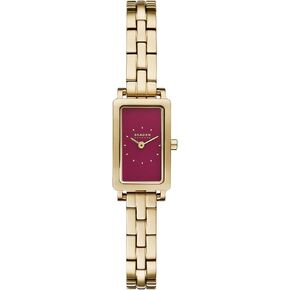 Skagen Women's Hagen Rectangular Case Three Hand Watch with Steel Mesh or Leather Band
