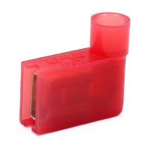 Baomain 1/4" Female Spade Connector Insulated Flag Terminal 16-14 AWG 1.5-2.5 mm² Blue Pack of 100 (Blue)