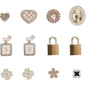 BIL-YOPIN Bling Shoe Charms Jewelry Diamond Shoe Decoration Fashion Crystal Shoe Charms for Women Girls Party Favors Birthday Gifts