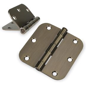 Haidms 30 Pack Oil Rubbed Bronze Door Hinges 3.5 Inch Antique Brushed Bronze Interior Door Hinges with 5/8" Radius Corner for Heavy Duty Doors Removable Pin