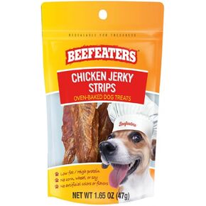 Beefeaters Dog Treats - Chicken Jerky Strips 38oz | Dog Food 100% Real Chicken Breast | Grain-Free, No Additives | Dog Trainig Treats & Healthy Growth | Allergy-Friendly