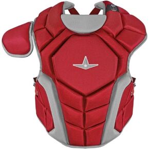 All-Star Top Star Series Baseball Chest Protector Ages 9-12 - High-Impact Foam Padding, Adjustable Fit, Breathable Design for Advanced Protection and Comfort