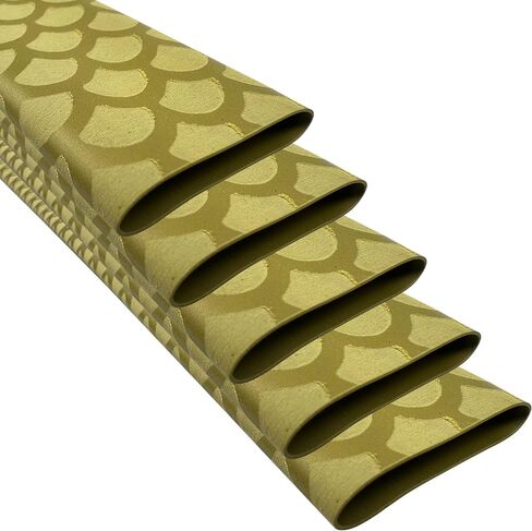 Accering Fishscale Pattern Heat Shrink Tubing Rod Handle Shrink Wrap Waterproof for Old Worn Cork Handles (φ25mm, L3.3ft, Brown Gold) in Saudi Arabia