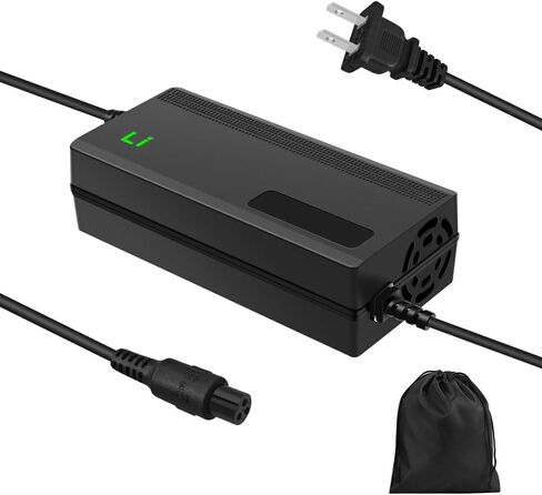 42V 3A Fast Battery Charger for 36V Lithium Battery,7 Types of Plugs to Choose from, No Need Adapter,More Secure.Compatible with Most Plugs. with Cooling System (DC5.5x2.1mm plug-3A) in Saudi Arabia
