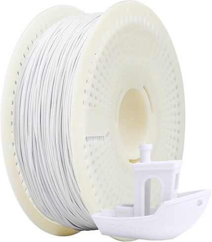eSUN PLA+ Refilament 1.75mm and Upgarded eSpool+ Set, Reusable and Removable Filament Spool Replacement with 3D Printer Refill PLA Plus, 1KG Spoolless 3D Printing Filament, Bone White in Saudi Arabia