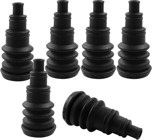 Zorfeter Universal Firewall Boot Set of 4, Rubber Grommets Accommodates 3/8 Inch to 1 Inch Diameter Wire Bundle, Safe and Convenient Firewall Grommet Kit for Car Accessories Vehicle Running Cable in Saudi Arabia