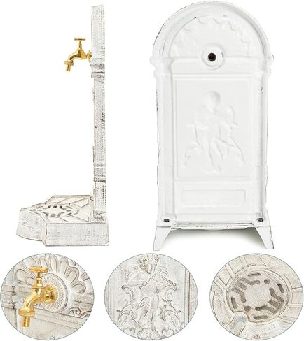 Sungmor Cast Iron Outdoor Water Column with Faucet, Freestanding Floor Mounted Hydrant Water Tap, Decorative Fountain with Faucet Retro Water Column for Garden Farm Pasture Backyard Irrigation Washing in Saudi Arabia