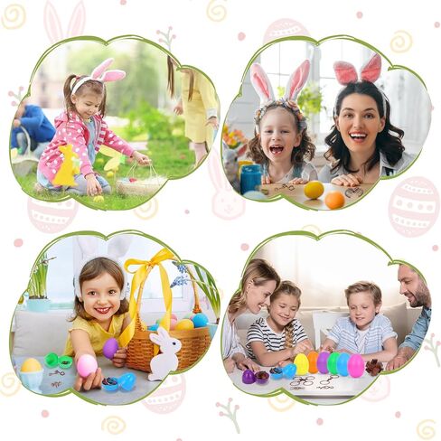 24 Pack Easter Egg Fillers with Brain Teaser Puzzles Toys, Easter Basket Stuffers for Teens, Egg Fillers for Teens Adults Older Kids, Puzzle Games for Party Favors, Gifts for Teens Adults Boys Girls in Kuwait