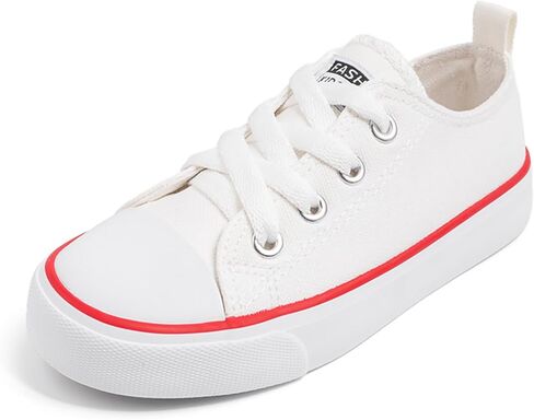 Sonsage Toddler Boys Girls Canvas Sneakers Soft Sole T-Strap Shoes Lightweight Comfy Classical Flats Non Skid Shoe for Little Kids in Kuwait