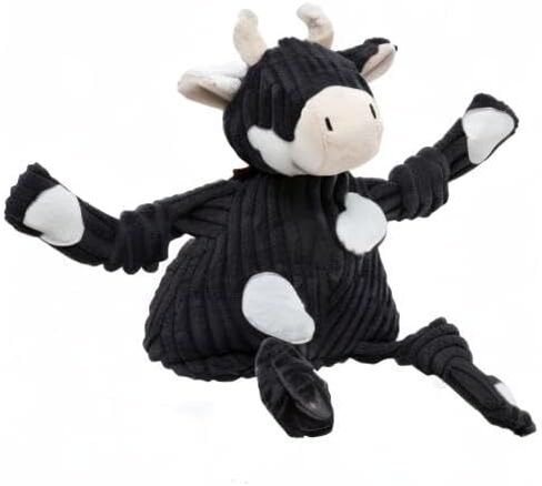HuggleHounds Knottie Plush Dog Toy - Dog Stuffed Animal Toy, Puppy Toys, Squeaky Dog Toy for Small, Medium & Large Dogs, Durable Plush to Keep Them Busy - Dillie Duck, Large in Kuwait