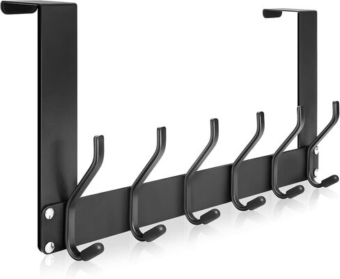 Foldable Over The Door Hook,No Assembly Required Door Hanger Hook,Sturdy Over The Door Towel Rack,Over The Door Hanger Door Hooks for Hanging Clothes,Backpack,Coat Rack Hat Rack for door,White in Saudi Arabia