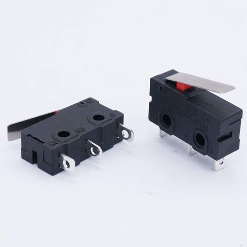 Twidec/10pcs Mini Micro Limit Switch 5A 125 250V AC SPDT 1NO 1NC طويلة جدًا مفاتيح ذراع مفصلية طويلة جدًا زر الإجراءات الإجراء 3 دبابيس KW11-3Z04 in Kuwait