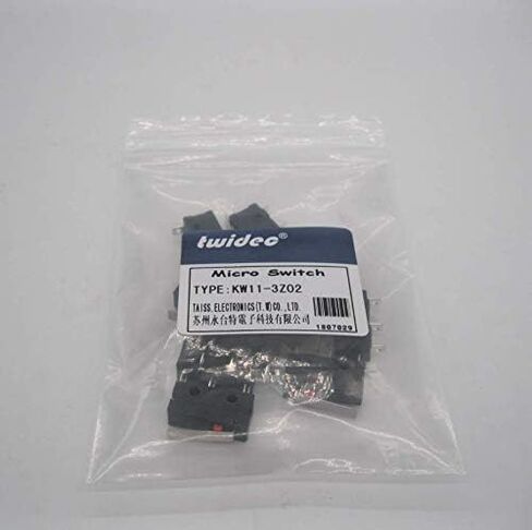 Twidec/10pcs Mini Micro Limit Switch 5A 125 250V AC SPDT 1NO 1NC طويلة جدًا مفاتيح ذراع مفصلية طويلة جدًا زر الإجراءات الإجراء 3 دبابيس KW11-3Z04 in Kuwait
