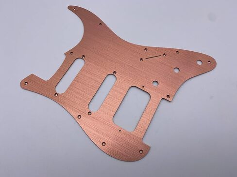 FD11-Holes Aluminum Anodized Modern Style Strat SSH Guitar Pickguard Scratch Plate Fits for American/Mexican guitar guard board (red) in Saudi Arabia
