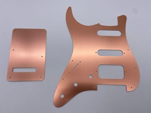 FD11-Holes Aluminum Anodized Modern Style Strat SSH Guitar Pickguard Scratch Plate Fits for American/Mexican guitar guard board (red) in Saudi Arabia