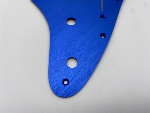 FD11-Holes Aluminum Anodized Modern Style Strat SSH Guitar Pickguard Scratch Plate Fits for American/Mexican guitar guard board (red) in Saudi Arabia